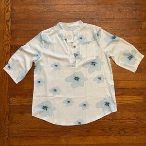 NWT NXH Floral Tunic Blouse Size 2XL